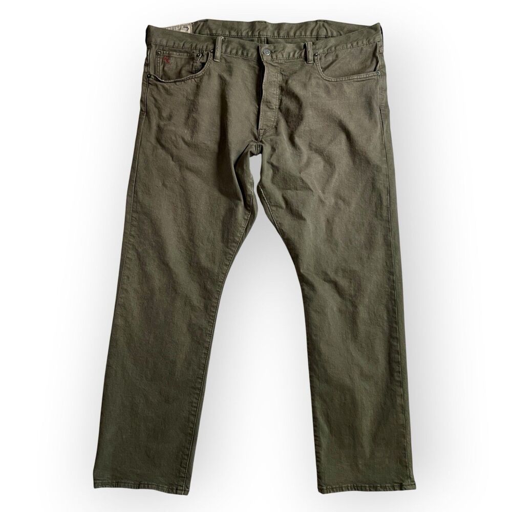 Polo Ralph Lauren Men’s Jeans 42x30 Varick Slim Straight Anderson Sage Green